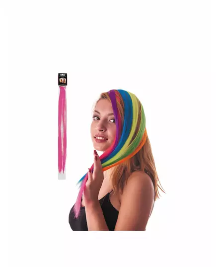 Rosa hårslinga med clips
