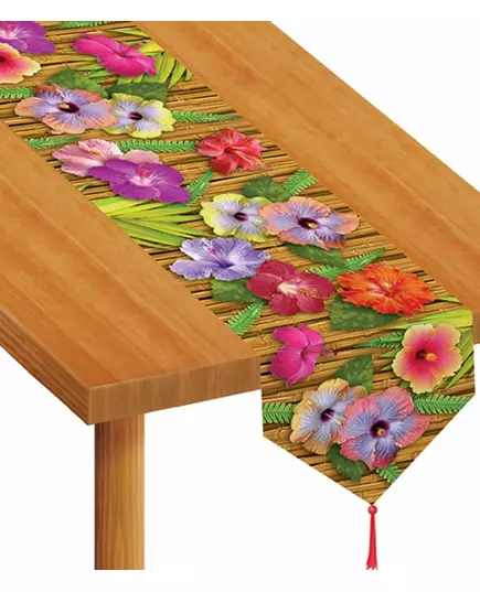 Bordslöpare med hibiskusblommor Hawaii 28 cm x 1,8 m