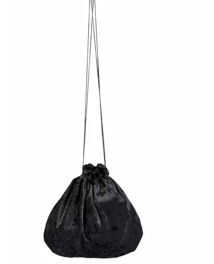 Svart sammetsväska 27 cm
