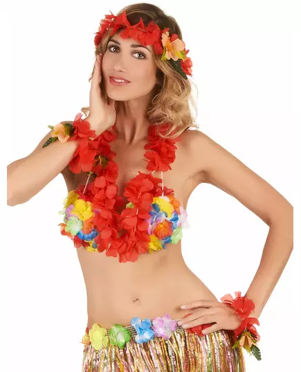Rött hawaiiset vuxen