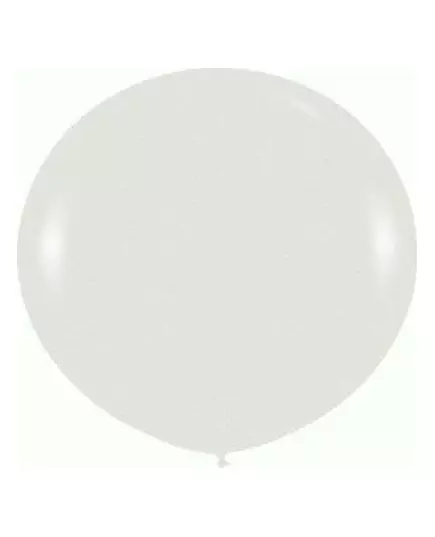 Vit jätteballong i latex 80 cm