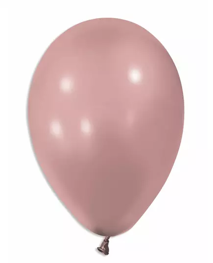100 metalliska roséguldfärgade latexballonger 30 cm