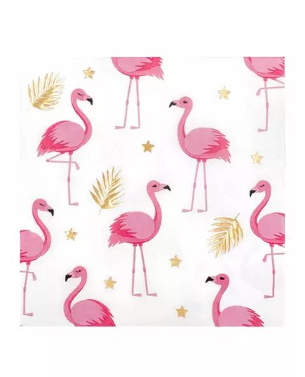 20 pappersservetter Flamant Tropic 33 x 33 cm