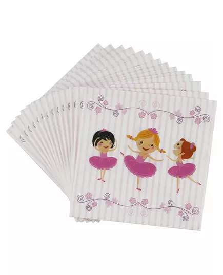 20 pappersservetter ballerinor 33 x 33 cm