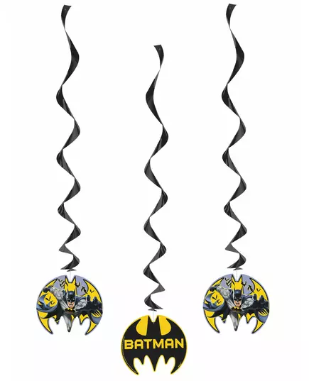 3 hängande spiraldekorationer Batman™