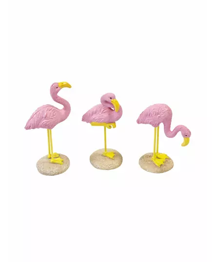 1 rosa flamingo i harts 3,5 x 10 cm