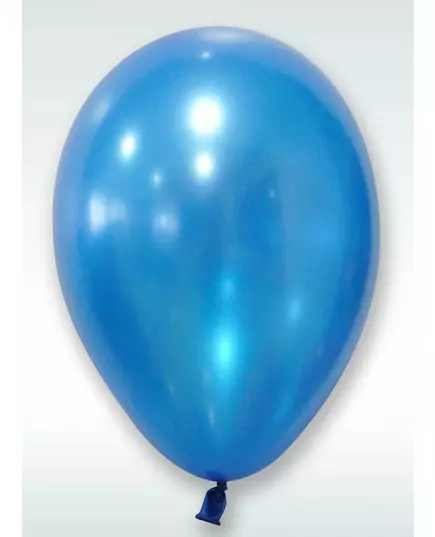 50 blå metallicballonger 30 cm