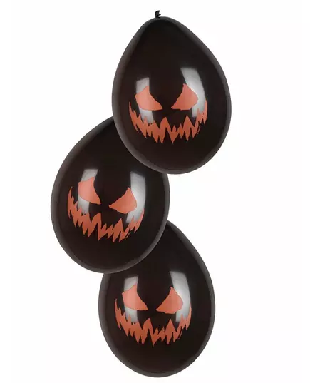 6 pumpaballonger skräckinjagande 25 cm