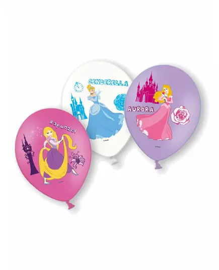 6 latexballonger Disney Princesses™ 28 cm
