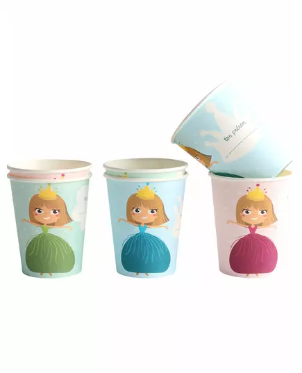 6 pappmuggar Prinsessa 25 cl