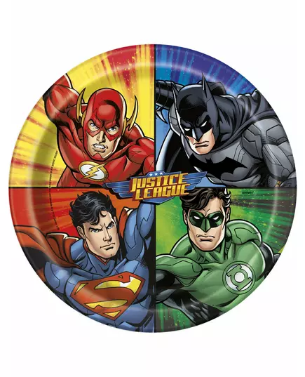 8 papptallrikar Justice League ™ 23 cm