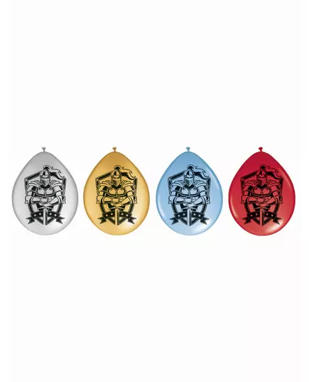 8 latexballonger riddare