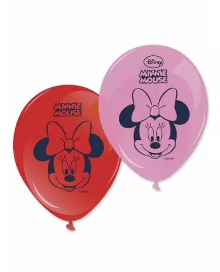 8 Minnie ™-tryckta ballonger 28 cm