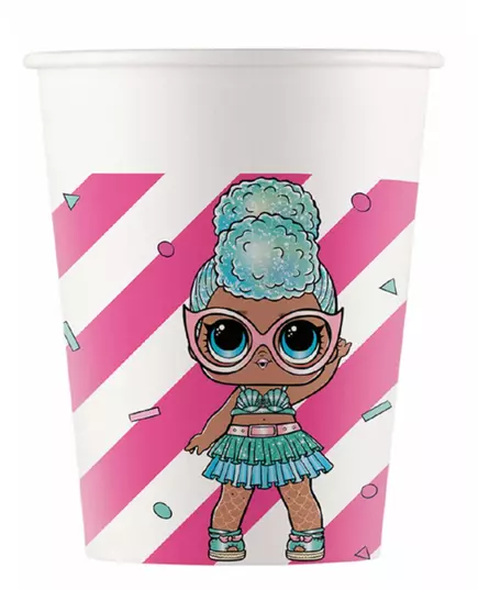 8 LOL™-pappmuggar 200 ml