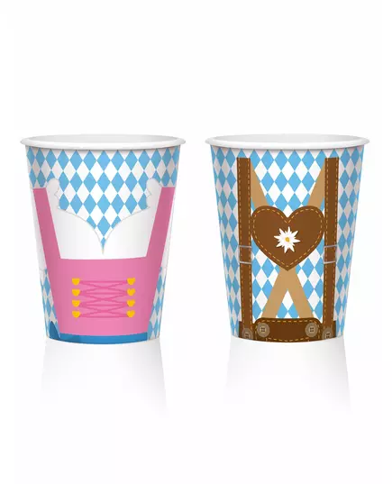 8 pappmuggar ölfest 250 ml