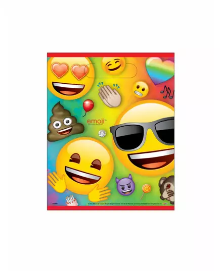 8 plastpresentpåsar Emoji Rainbow™