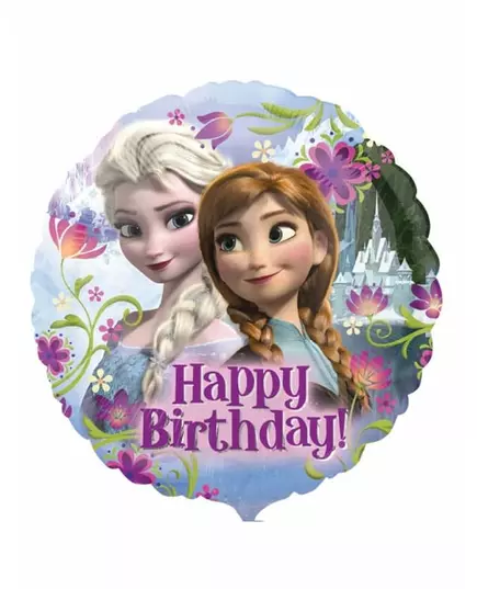 Happy Birthday-aluminiumballong La Reine des Neiges™