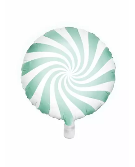 Aluminiumballong klubba mintgrön och vit 45 cm