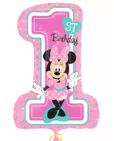 Sifferballong 1 i aluminium Minnie™ 48 x 71 cm