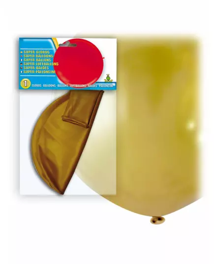 Jätteballong i gyllene latex 80 cm