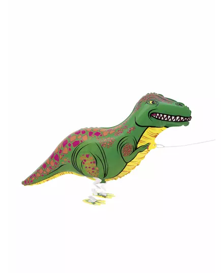 Metallisk gående T-Rex-ballong 88,9 cm