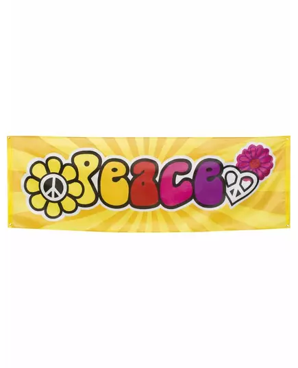 Hippie Flower Power-tygbanner