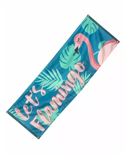 Let's Flamingo Flamingo Tropic-banderoll i tyg 74 x 220 cm