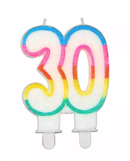 Födelsedagsljus siffra 30