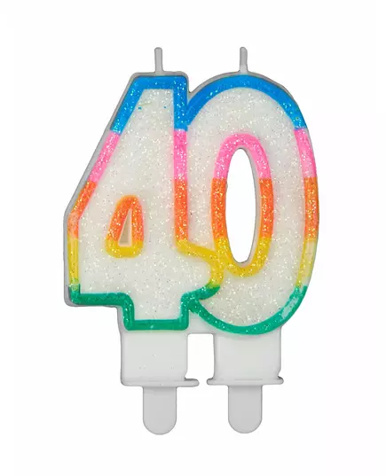Födelsedagsljus siffra 40