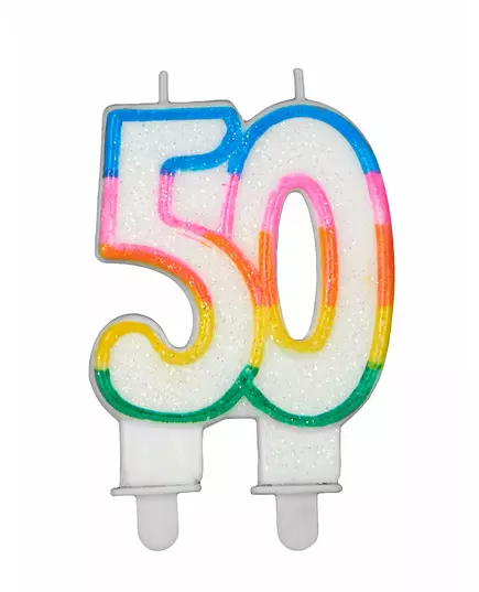 Födelsedagsljus siffra 50