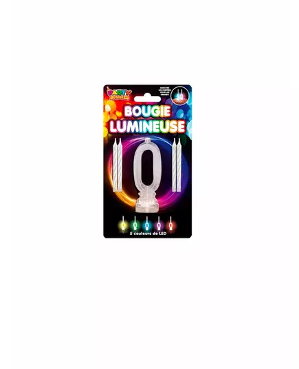 LED-ljus med siffran 0