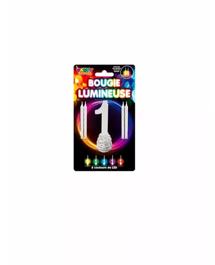 LED-ljus med siffran 1