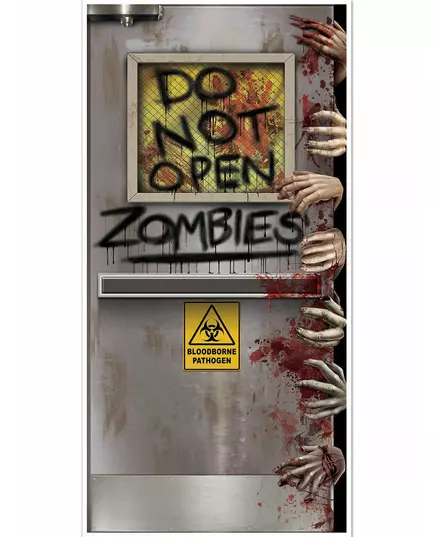 Dörrdekoration zombielaboratorium 76 x 152 cm