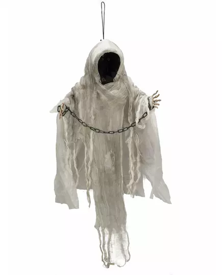 Lysande hängande dekoration kedjat skelett Halloween 100 cm