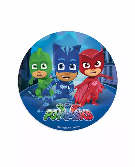 Ätbart oblatttryck Pyjamasques™ 20 cm