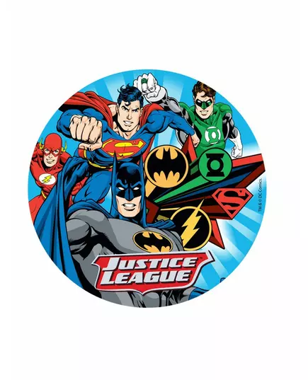 Ätbart oblatttryck Justice League ™ 20 cm