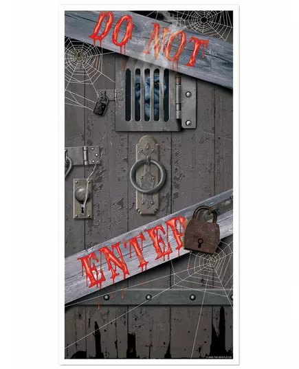 Dörrdekoration Do Not Enter 76x152cm Halloween