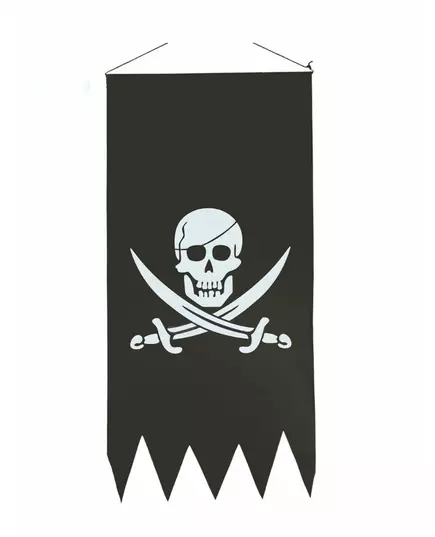Piratsflagga med dödskalle