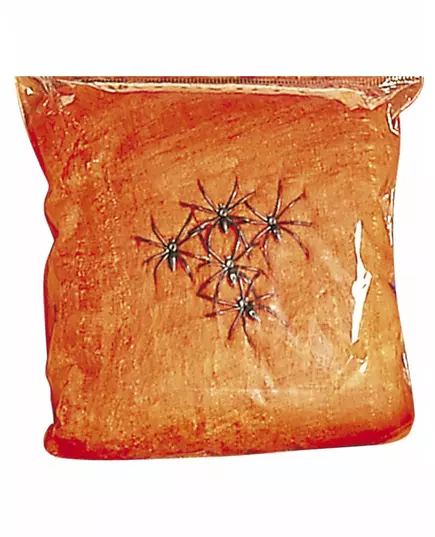 Falskt orange spindelnät Halloween