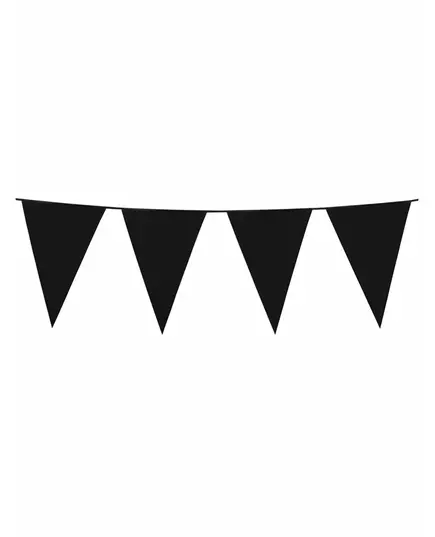 Svart vimpelgirlang 10 m