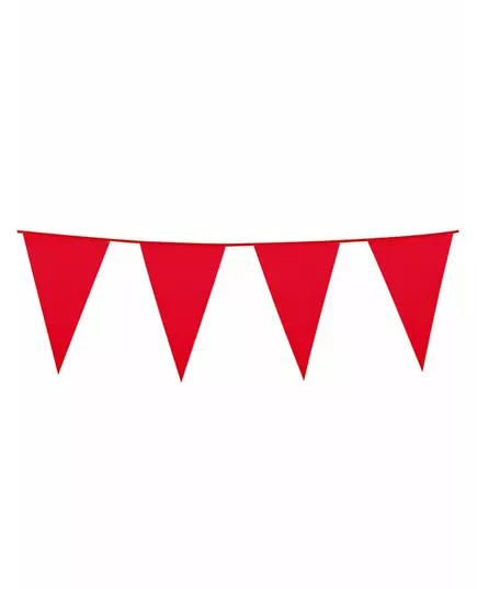 Röd vimpelgirlang 10 m