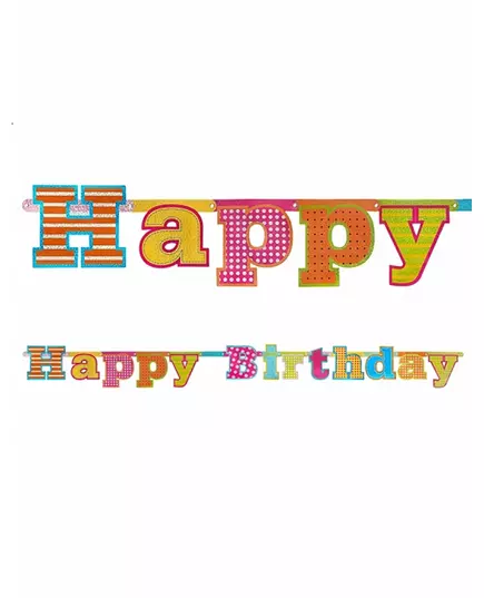 Happy birthday-girlang i kartong 166 cm