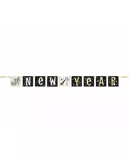 Happy New Year-girlang i kartong 1,50 m