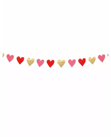 Girlang små hjärtan Love you 2 m