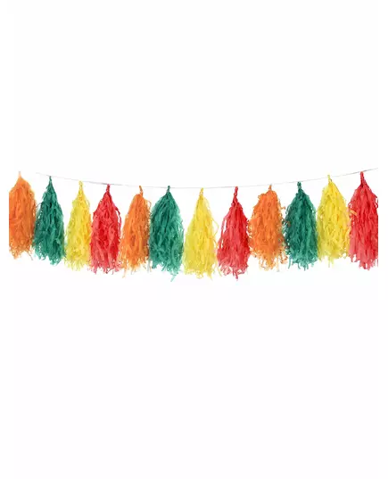 Girlang med tofsar och 16 pomponger 1,80 m