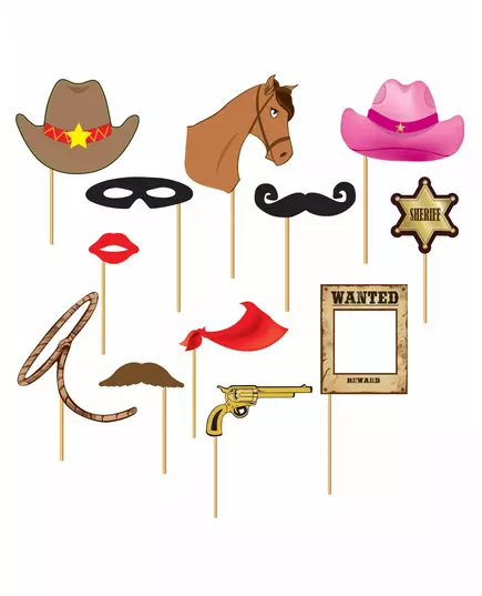 Cowboy-fotobåsset 12 delar