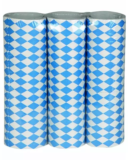 Set med 3 blå och vita serpentiner Ölfest