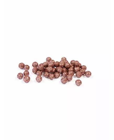Mini glitterkulor roséguld 8 mm 10 g