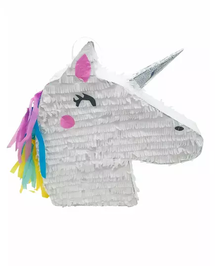 Kawaii enhörningshuvudpiñata 47 x 32 x 8 cm