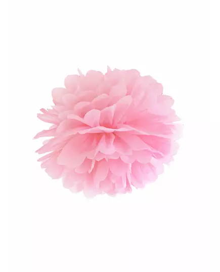 Rosa hängande papperspompon 25 cm